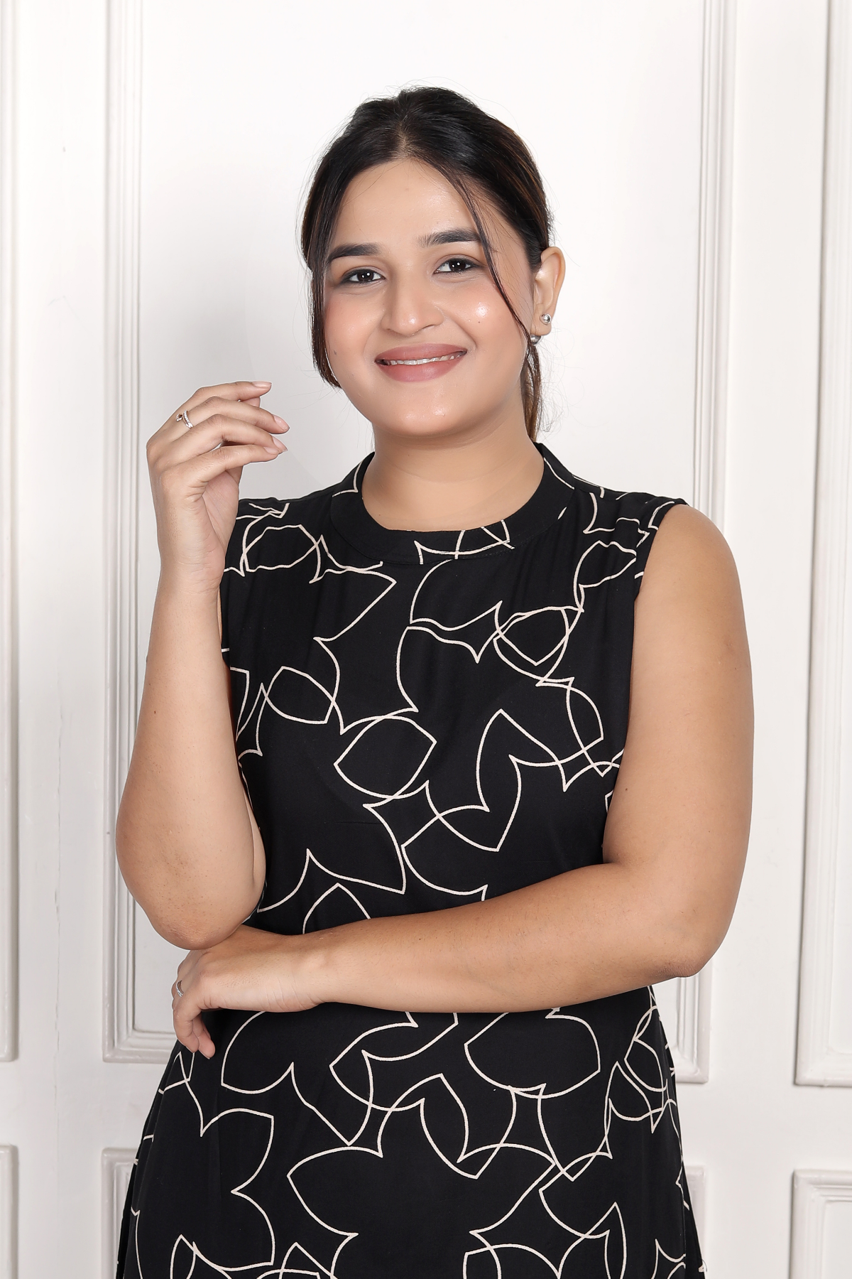 Breezy Black Floral Rayon Co-ord Set
